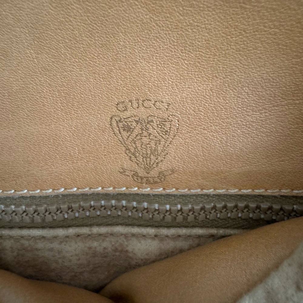 Gucci Micro Logo Beige and Taupe Handbag - Picture 13 of 14